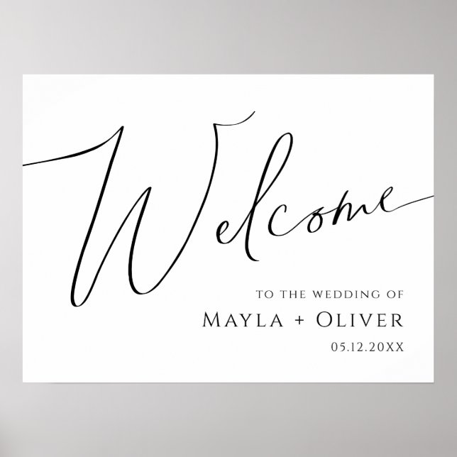 Whimsical Minimalist Script  Poster (Front)