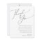 Whimsical Minimalist Script Table Thank You Card