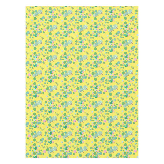 Whimsical Modern Forest Tablecloth (Front)