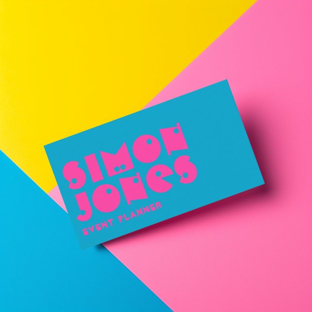 Whimsical Modern Typography Business Card (Creator Uploaded)