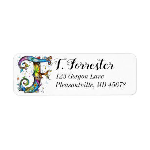 Whimsical Monogram F
