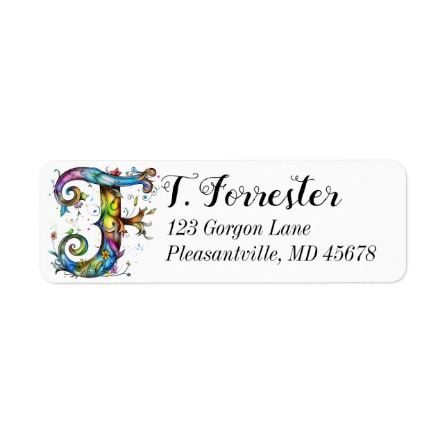 Whimsical Monogram F (Front)
