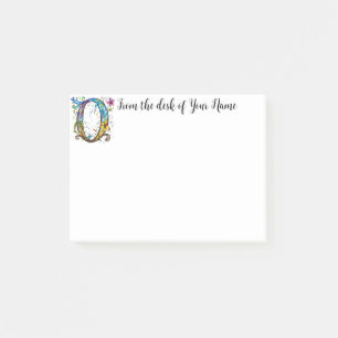 Whimsical Monogram O Post-it Notes