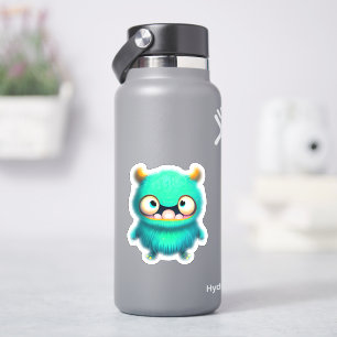 Whimsical monster sticker for kids