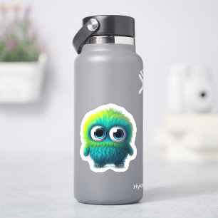 Whimsical monster sticker for kids