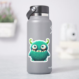 Whimsical monster sticker for kids