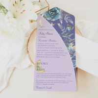 Whimsical Moon Books For Baby Purple Baby Shower
