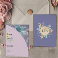 Whimsical Moon Purple Wedding