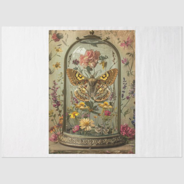 Whimsical Moth Tissue Paper (Front)