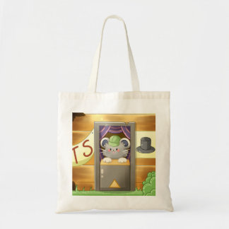 Whimsical Mouse Vendor – Cute Hat Booth Character Tote Bag