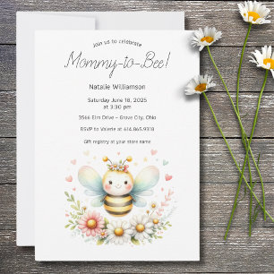 Whimsical Mummy-to-Bee Baby Shower Invitation