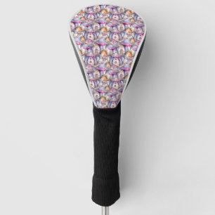 Whimsical Mushroom Cottage Pattern (2) Golf Head Cover