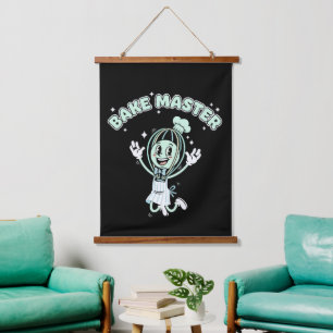 Whimsical Mushroom Family   Cute Woodland   Hanging Tapestry