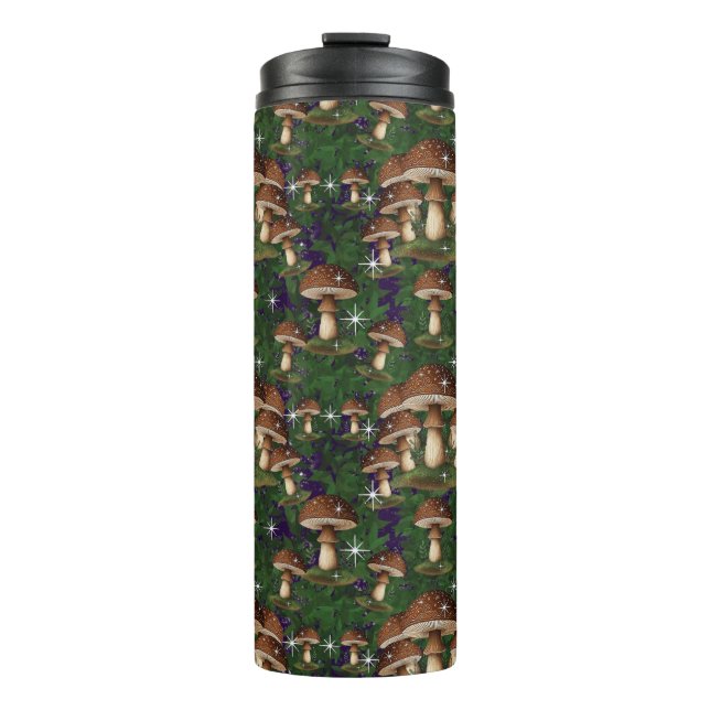 Whimsical Mushroom Forest - Enchanting Nature  Thermal Tumbler (Front)