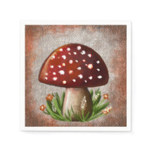 Whimsical Mushroom & Fungi Motif – Nature-Inspired