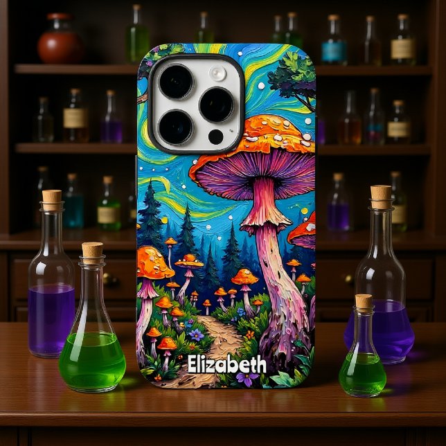 Whimsical Mushroom Meadow Case-Mate iPhone Case (Creator Uploaded)