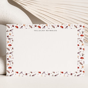 Whimsical Mushroom Pattern Card