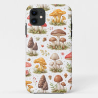 Whimsical Mushroom Pattern – Vintage Botanical