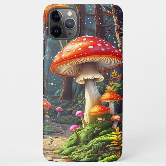 Whimsical Mushroom Slim Phone Case –  (Back)