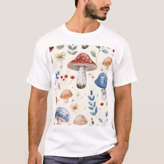 Whimsical Mushroom Wonderland | Cute Fungi Nature  T-Shirt