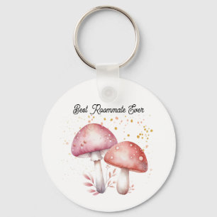  Whimsical Mushrooms Roomie Charm Best Roommate Key Ring