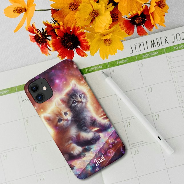 Whimsical Music Kittens Playing Piano  Case-Mate iPhone Case (Creator Uploaded)