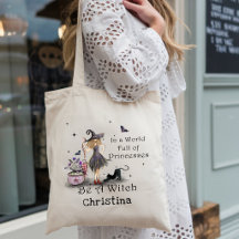 Whimsical Mystical Typography Be a Witch Quote