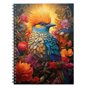 Whimsical Nature Blue Bird No 2 Notebook