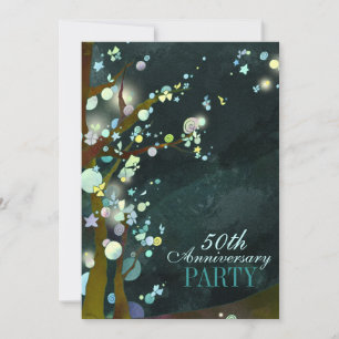 Whimsical Night 50th Anniversary Party Invitation