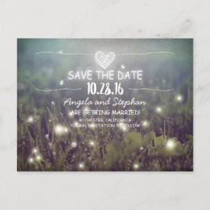 whimsical night lights save the date postcards