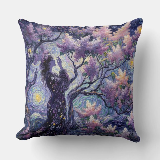 Whimsical Night’s Embrace Cushion (Front)