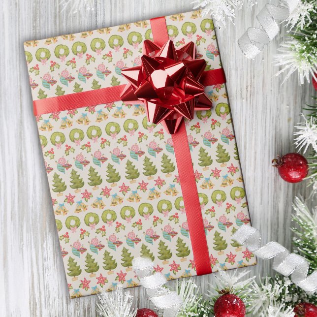 Whimsical Nostalgic Christmas Traditional Cosy Fun Wrapping Paper (Creator Uploaded)