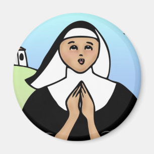 Whimsical Nun Magnet