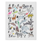 Whimsical Nursery Decor Animal ABCs Alphabet Baby