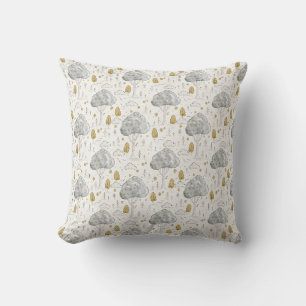 Whimsical Nursery Woodland Trees Cushion