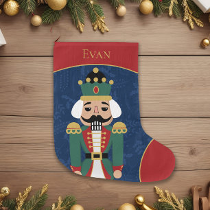 Whimsical Nutcracker Large Christmas Stocking