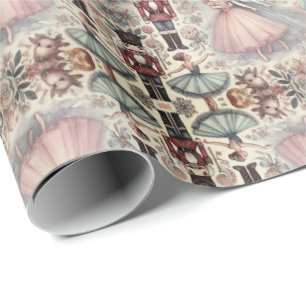 Whimsical Nutcracker Tale in Watercolor Wrapping Paper