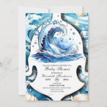 Whimsical Ocean Waves Baby Shower