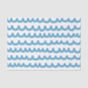 Whimsical Ocean Waves Tissue Paper