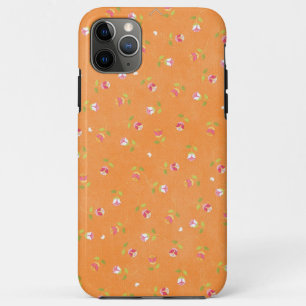 Whimsical Orange Tulip Design iPhone 11 Pro Max Case