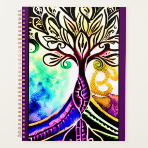 Whimsical Ornate Colourful Tree of Life Planner