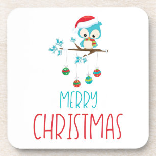 Whimsical Owl Ornament Branch Coaster