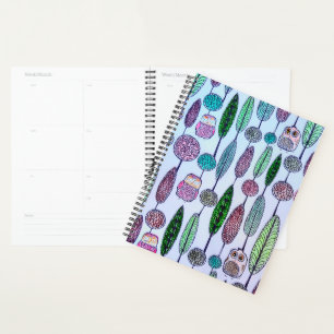 Whimsical owls planner