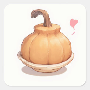 Whimsical Pastel Art Square Sticker