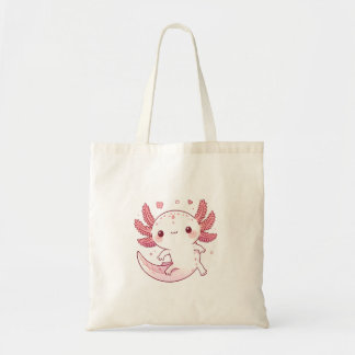 Whimsical Pastel Axolotl – Kawaii Cute Art Tote Bag