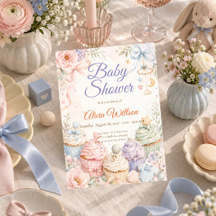Whimsical Pastel Baby Shower Invitation