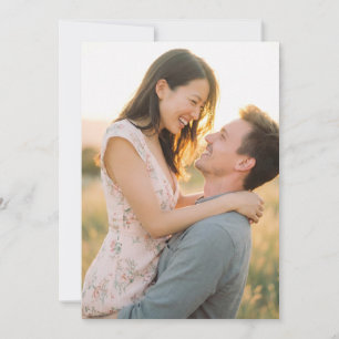 Whimsical Pastel Floral Photo Invitation