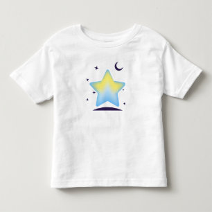 Whimsical Pastel Star and Moon Nursery Toddler T-Shirt