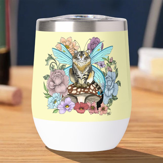 Whimsical Pastel Tabby Fairy Cat Floral Fantasy  (Creator Uploaded)