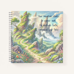 Whimsical Path & Quote Notebook
